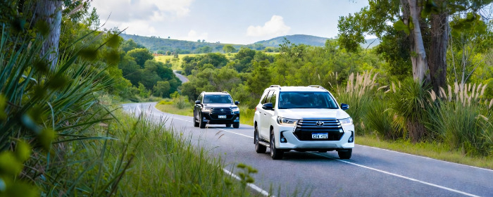 camionetas toyota en rutas de uruguay