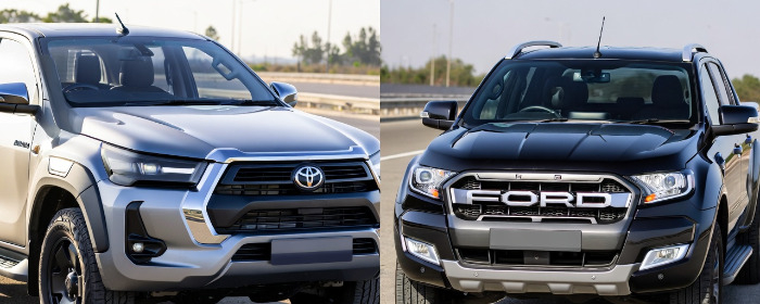 comparativa de Toyota Hilux vs Ford Ranger