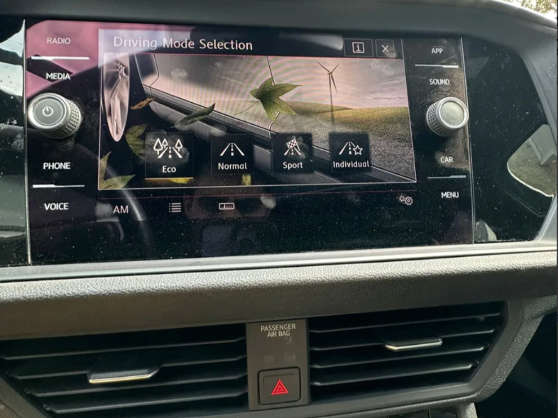 vista interna del Volkswagen